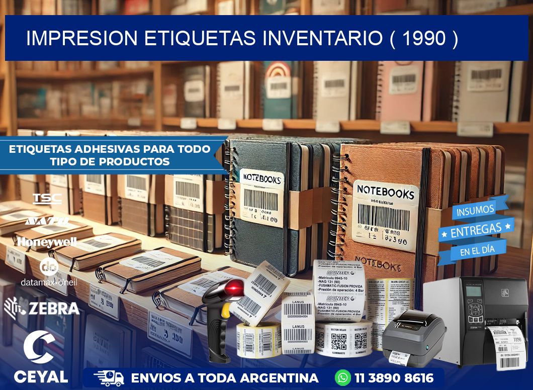 impresion etiquetas inventario ( 1990 )