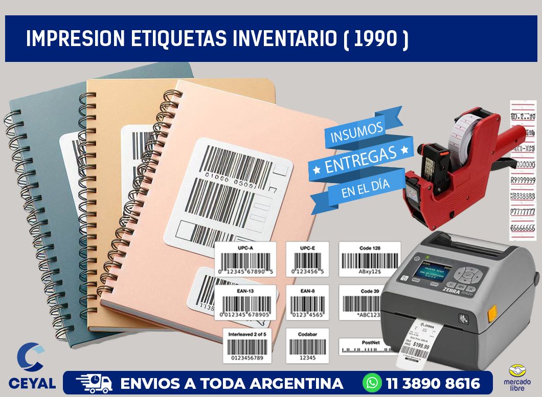 impresion etiquetas inventario ( 1990 )