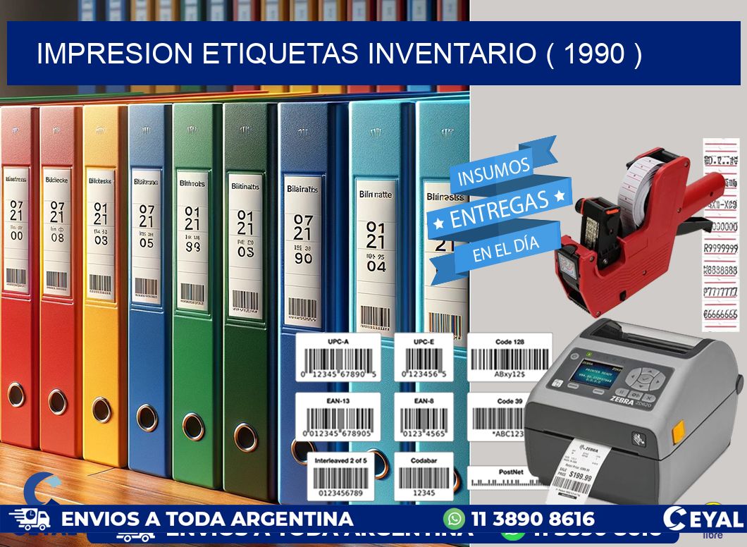 impresion etiquetas inventario ( 1990 )