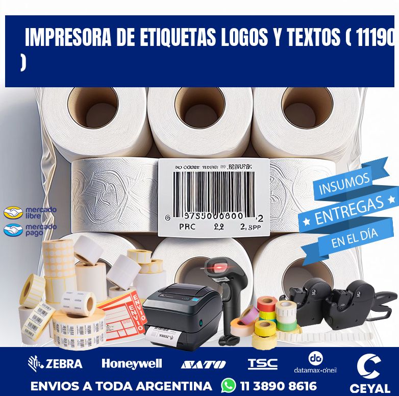 impresora de etiquetas logos y textos ( 11190 )