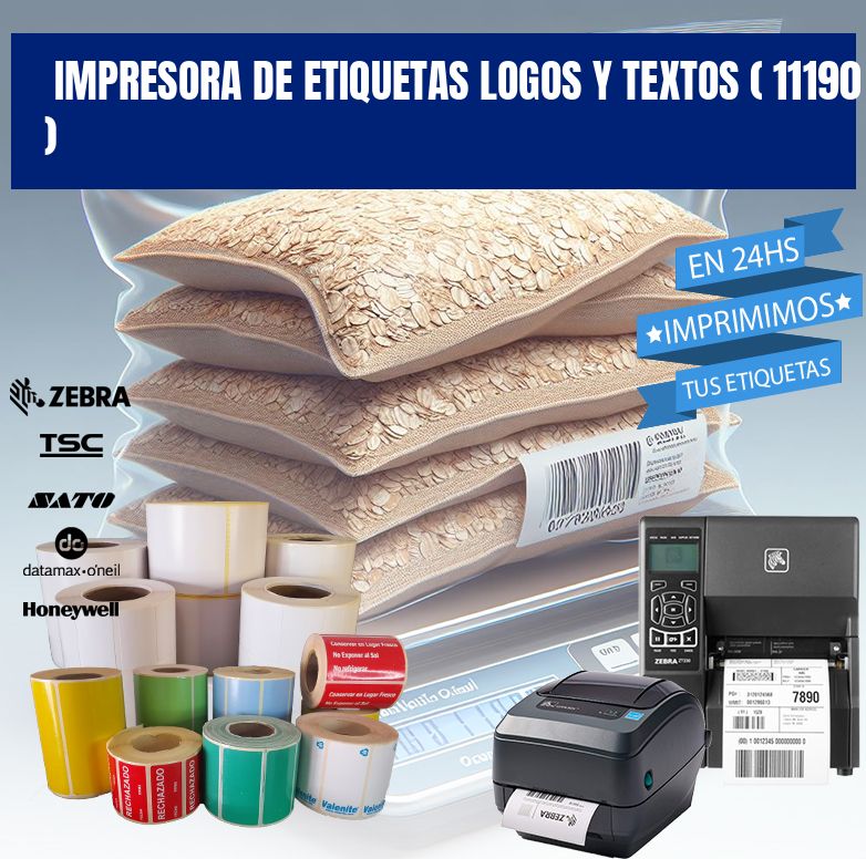 impresora de etiquetas logos y textos ( 11190 )