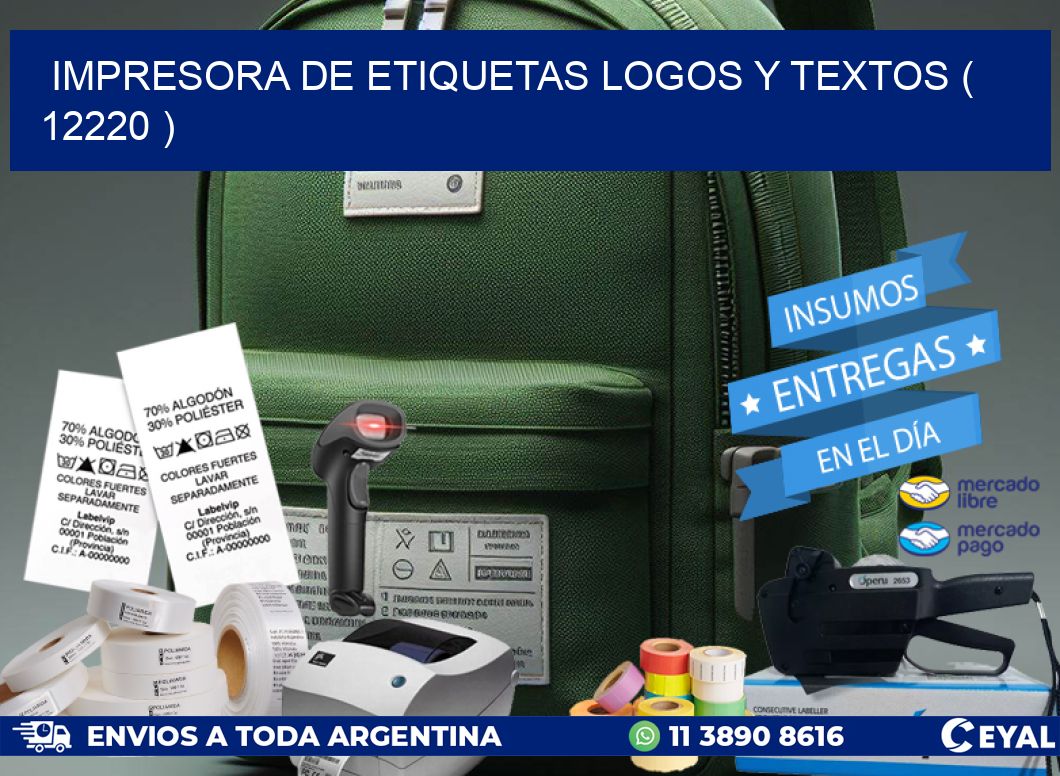 impresora de etiquetas logos y textos ( 12220 )