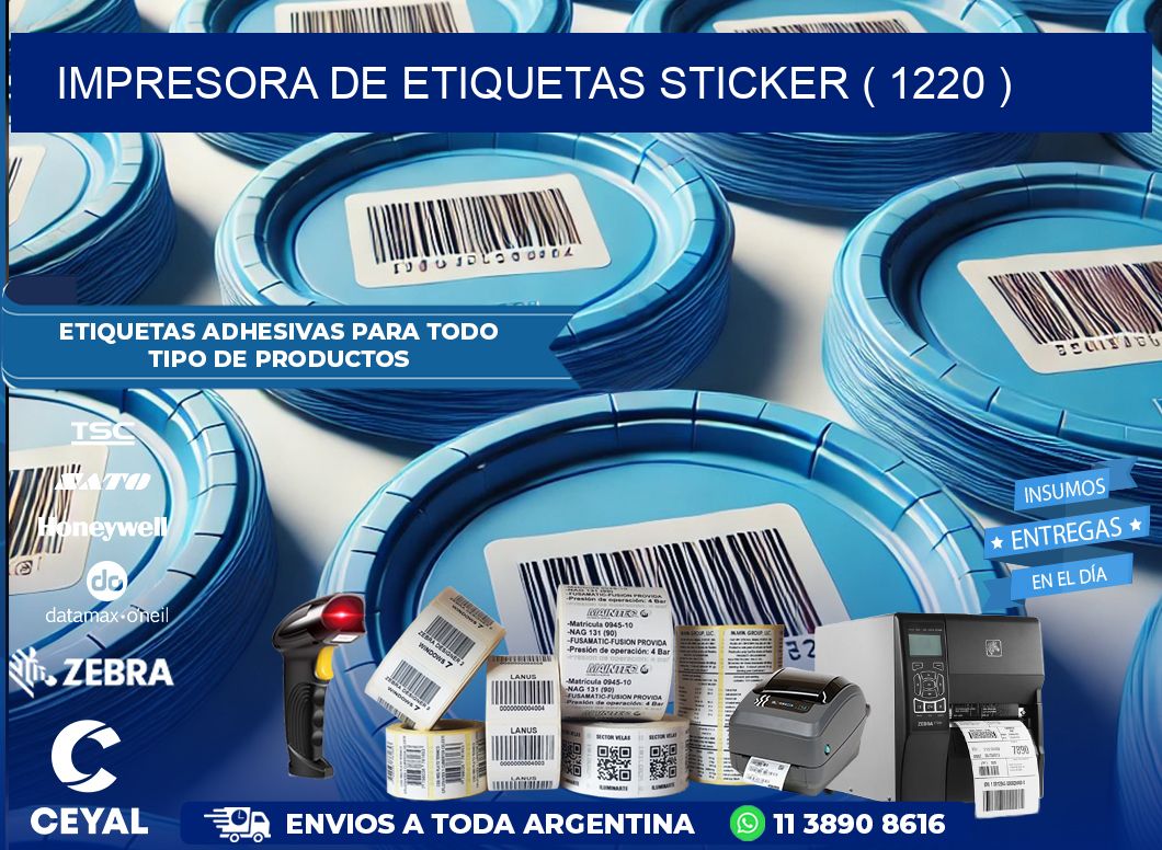 impresora de etiquetas sticker ( 1220 )