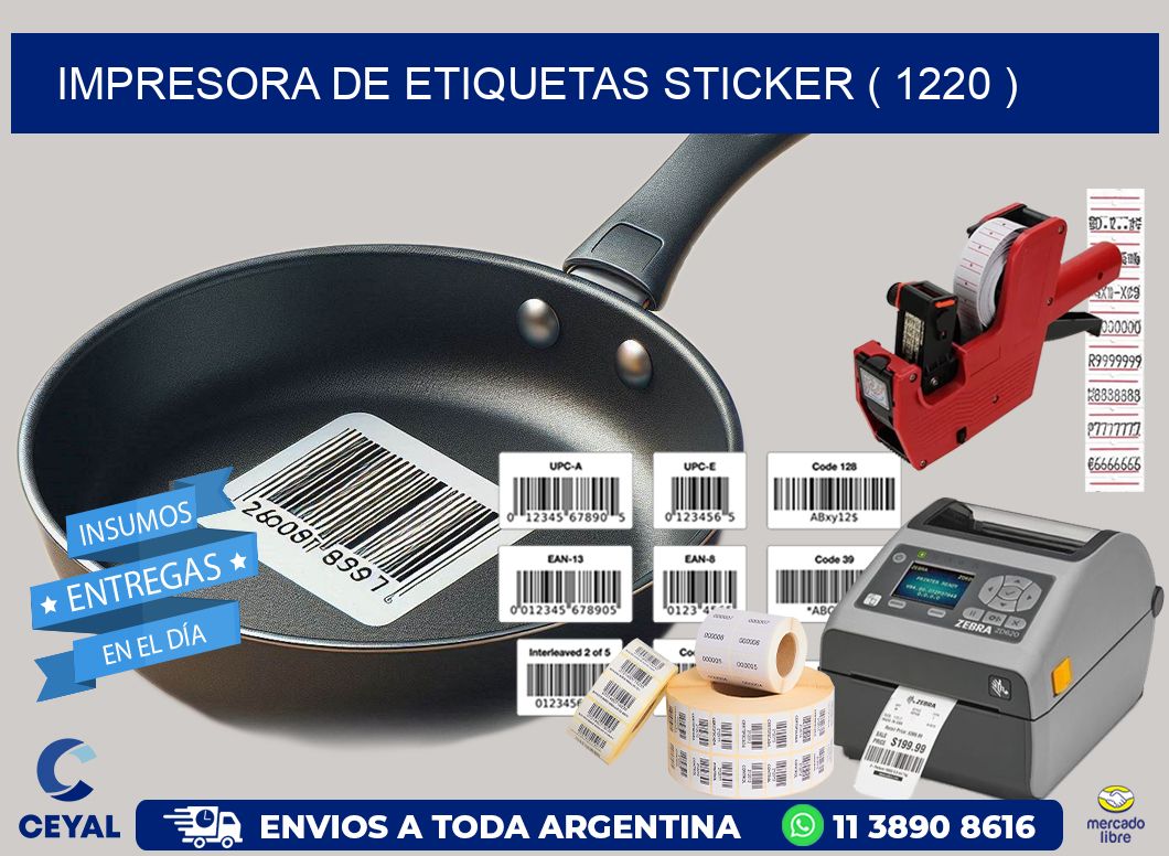 impresora de etiquetas sticker ( 1220 )