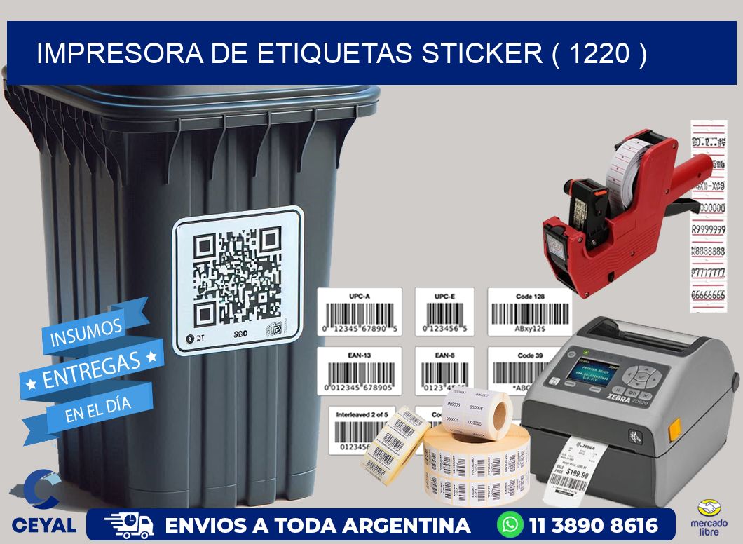 impresora de etiquetas sticker ( 1220 )