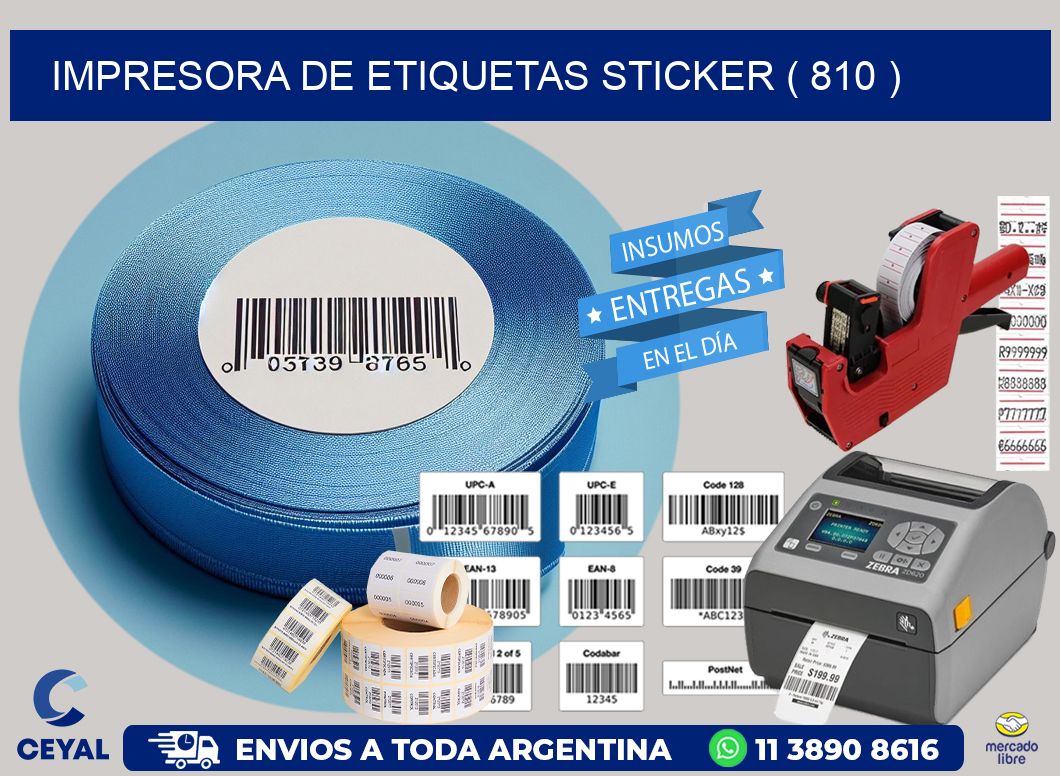 impresora de etiquetas sticker ( 810 )