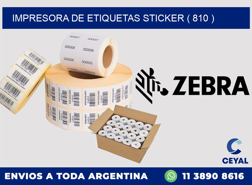 impresora de etiquetas sticker ( 810 )