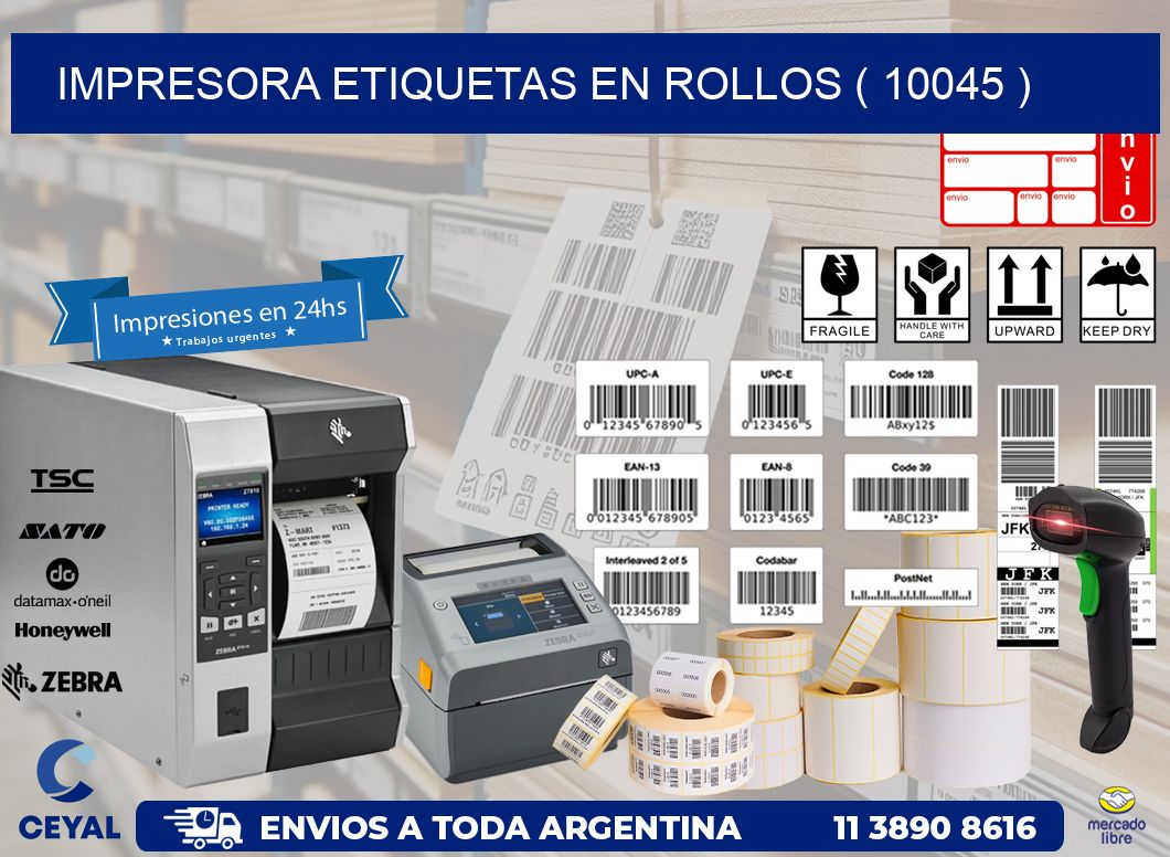 impresora etiquetas en rollos ( 10045 )