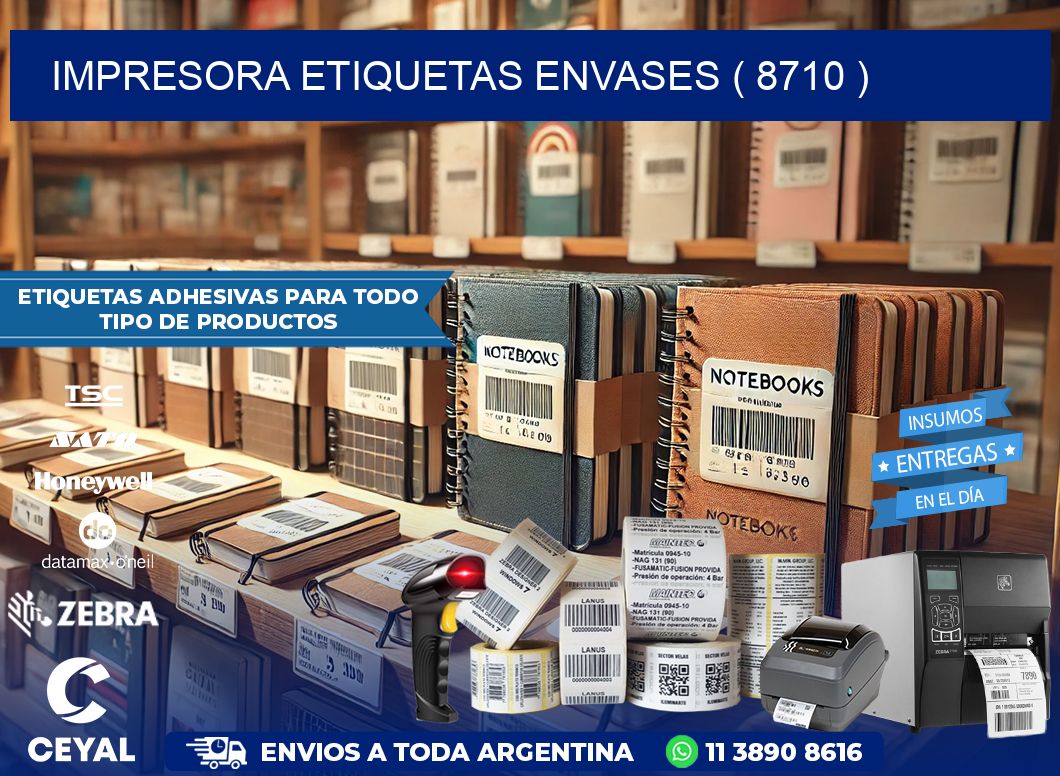 impresora etiquetas envases ( 8710 )