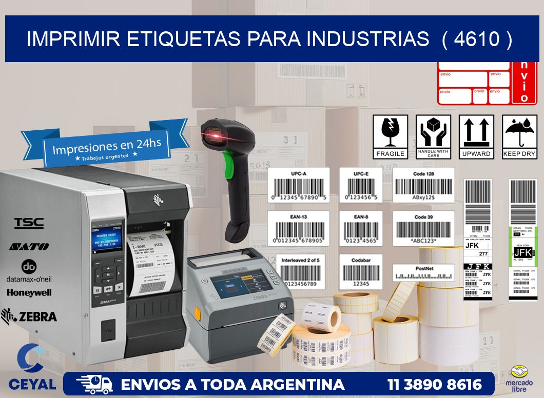 imprimir etiquetas para industrias  ( 4610 )