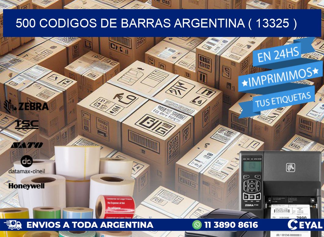 500 codigos de barras argentina ( 13325 )