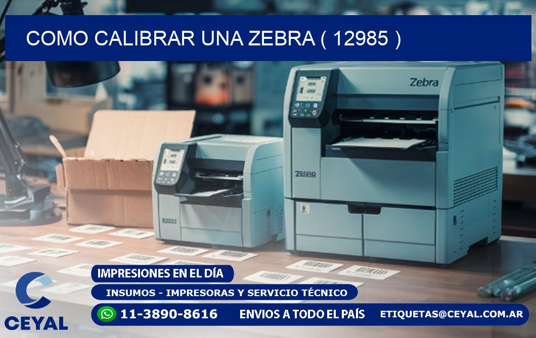 COMO CALIBRAR UNA ZEBRA ( 12985 )