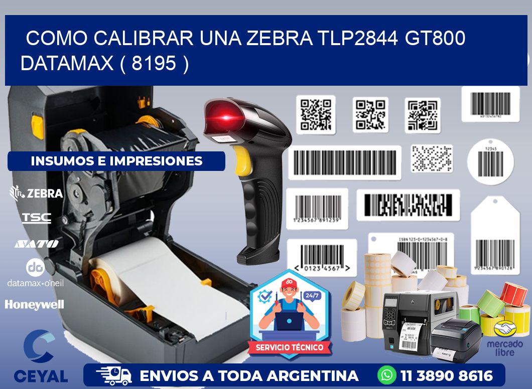 COMO CALIBRAR UNA ZEBRA TLP2844 GT800 DATAMAX ( 8195 )