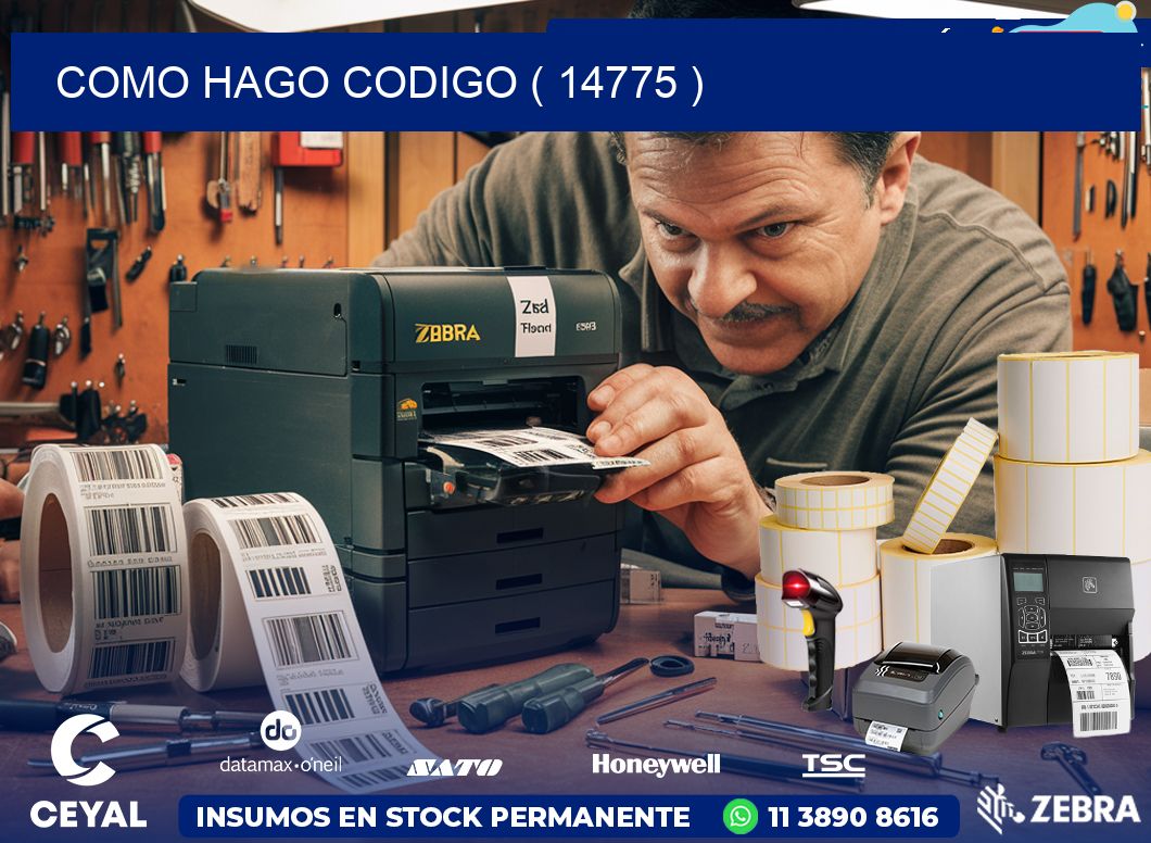 COMO HAGO CODIGO ( 14775 )