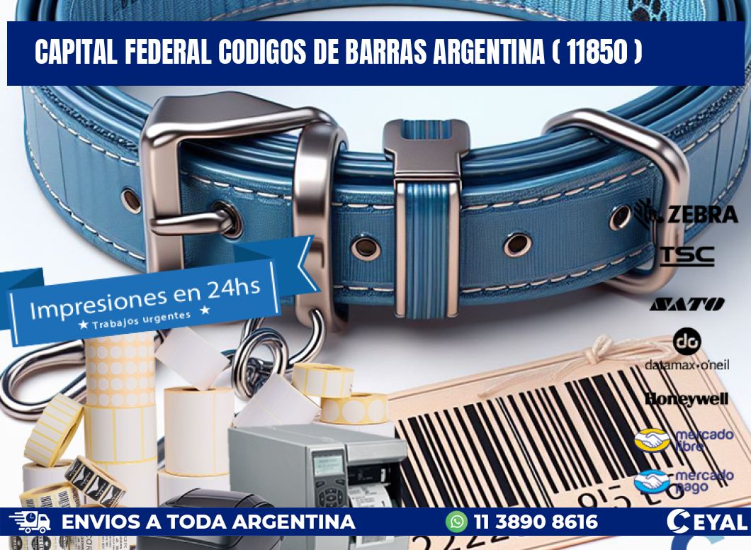 Capital federal codigos de barras argentina ( 11850 )