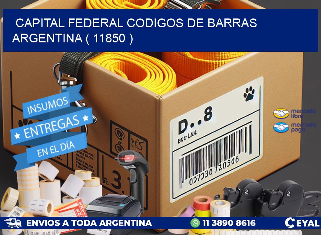 Capital federal codigos de barras argentina ( 11850 )