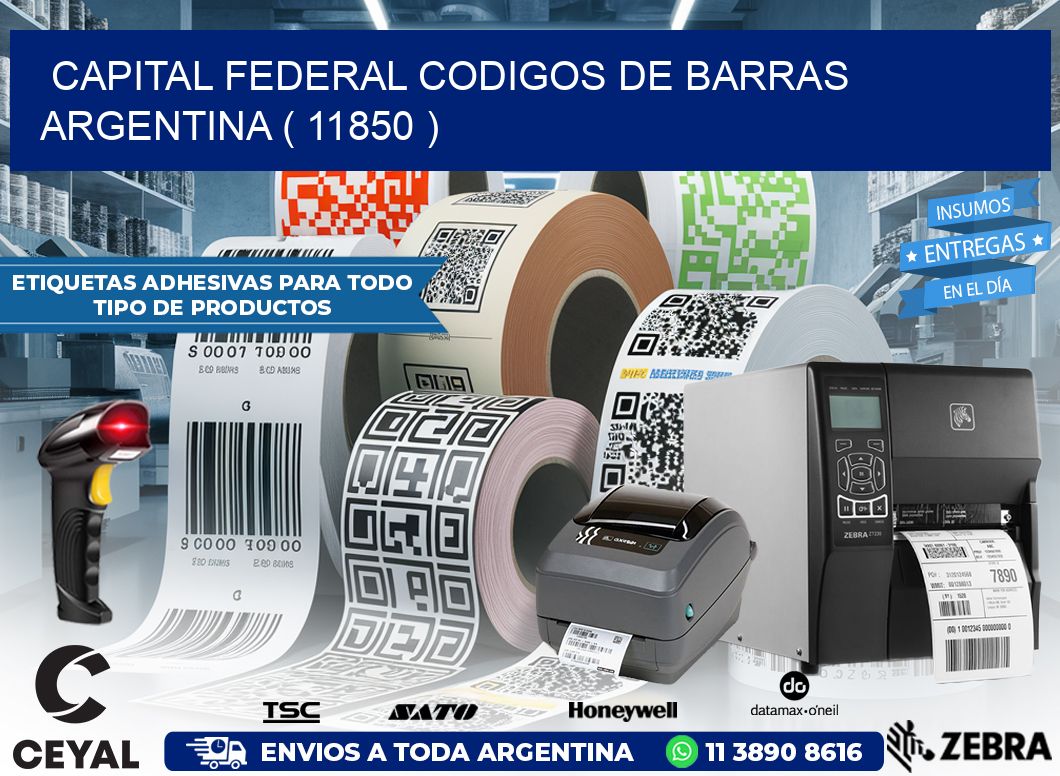 Capital federal codigos de barras argentina ( 11850 )