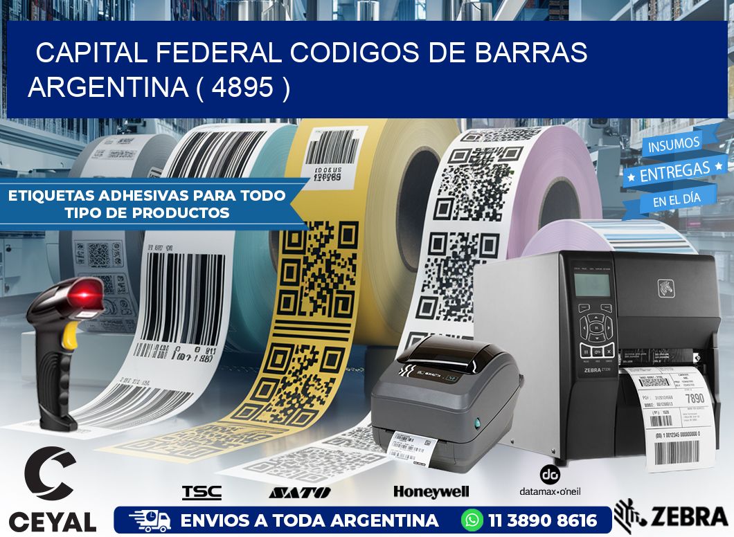 Capital federal codigos de barras argentina ( 4895 )