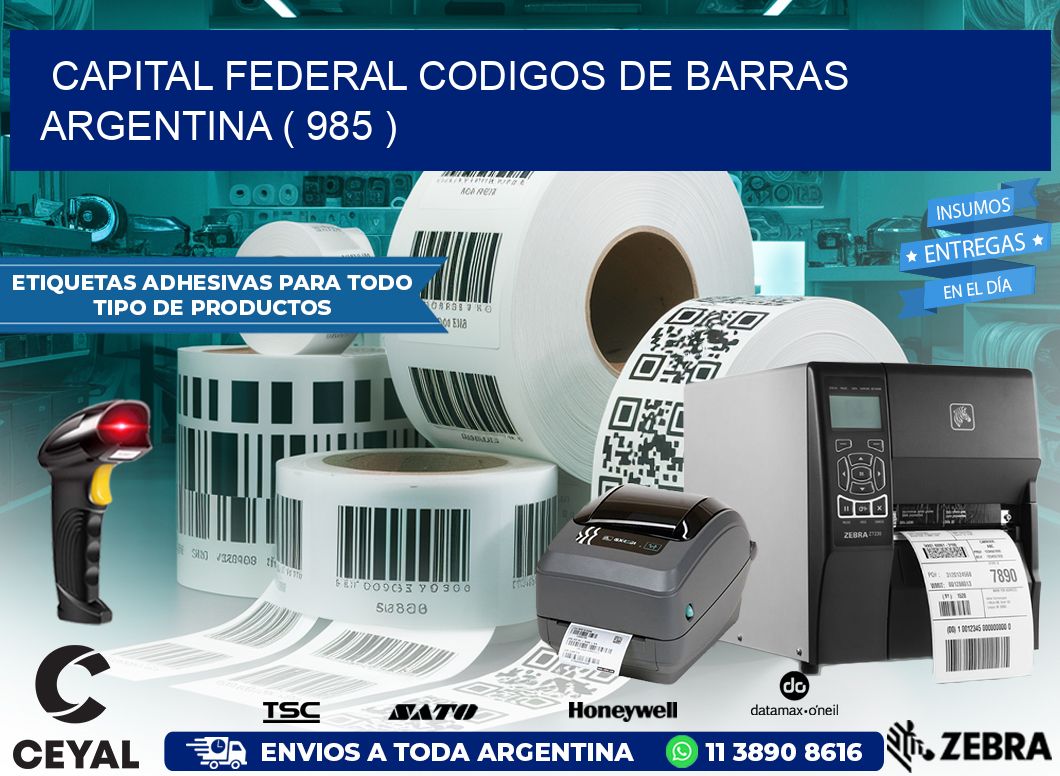 Capital federal codigos de barras argentina ( 985 )