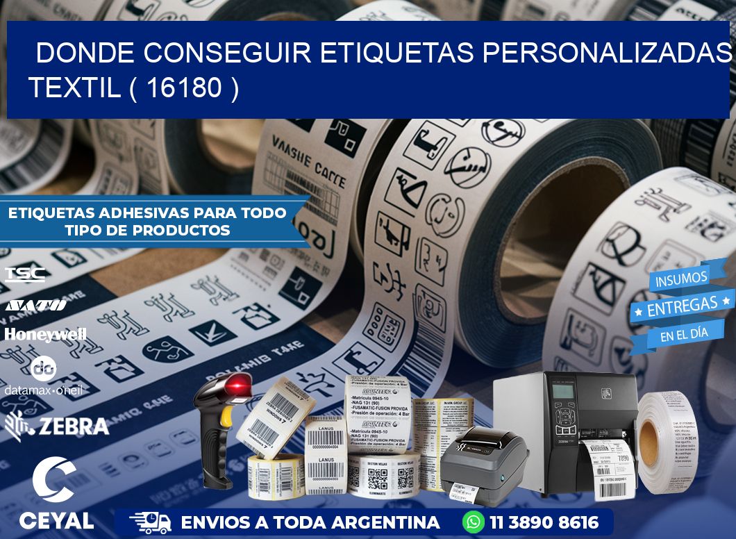 DONDE CONSEGUIR ETIQUETAS PERSONALIZADAS TEXTIL ( 16180 )