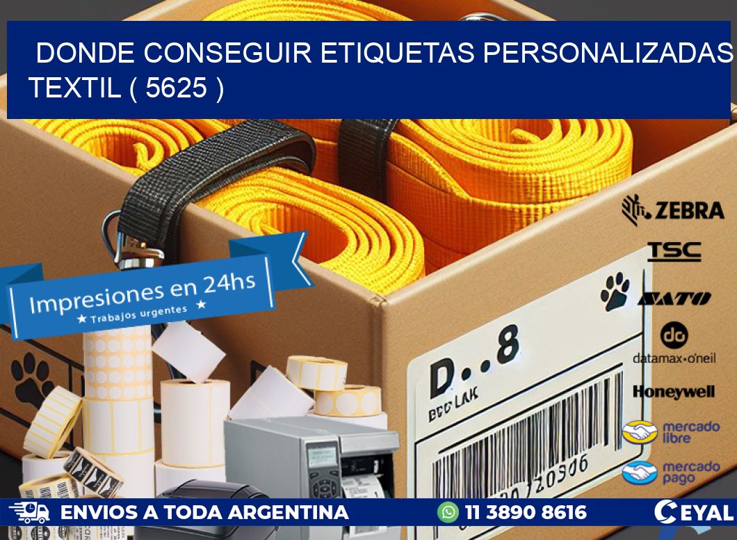 DONDE CONSEGUIR ETIQUETAS PERSONALIZADAS TEXTIL ( 5625 )