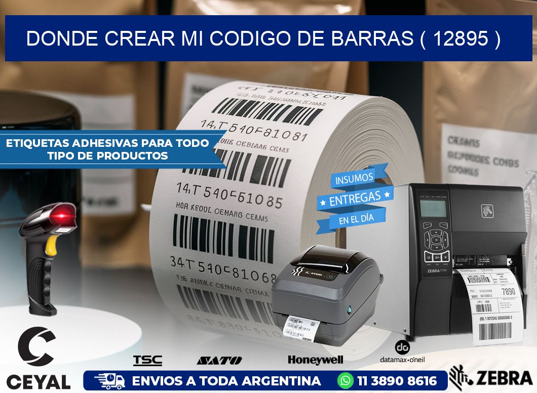 DONDE CREAR MI CODIGO DE BARRAS ( 12895 )