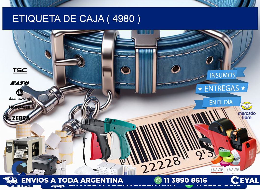 ETIQUETA DE CAJA ( 4980 )