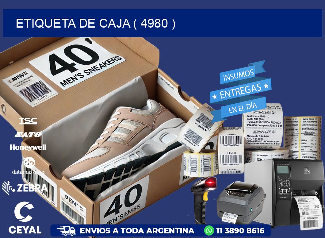 ETIQUETA DE CAJA ( 4980 )