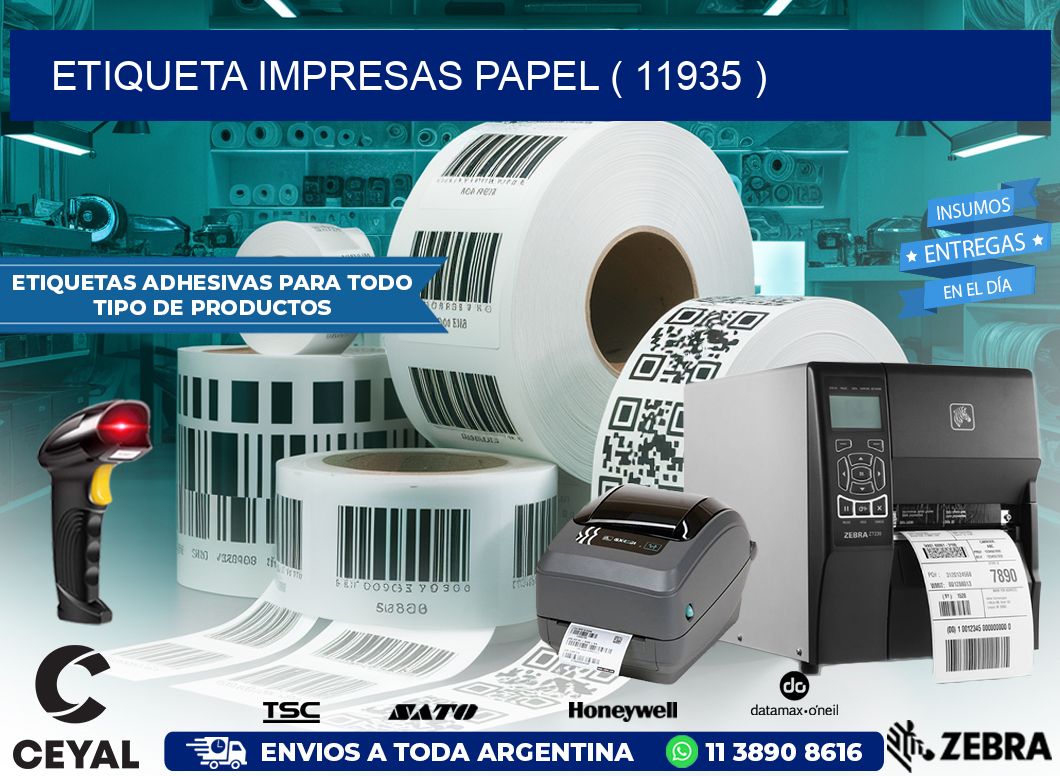 ETIQUETA IMPRESAS PAPEL ( 11935 )