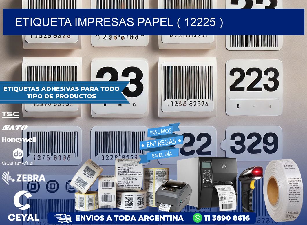 ETIQUETA IMPRESAS PAPEL ( 12225 )