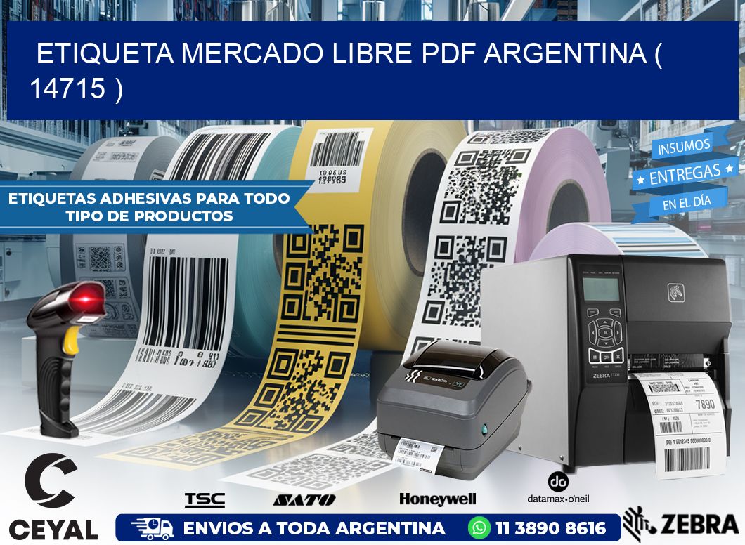 ETIQUETA MERCADO LIBRE PDF ARGENTINA ( 14715 )