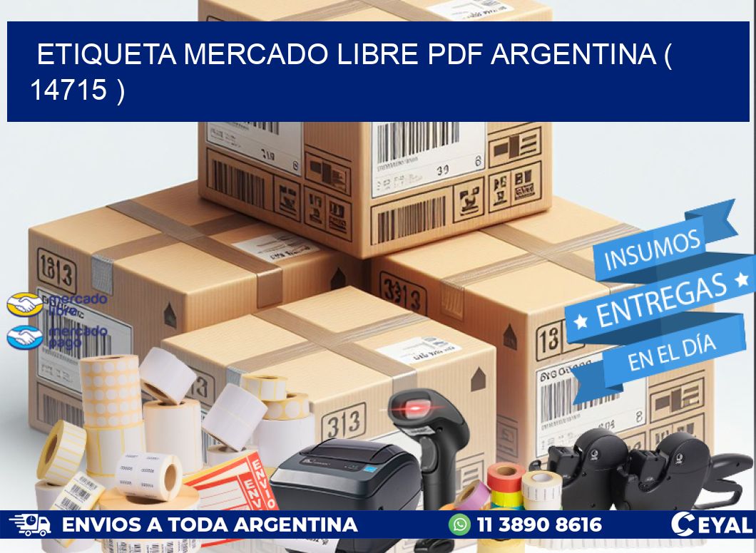 ETIQUETA MERCADO LIBRE PDF ARGENTINA ( 14715 )