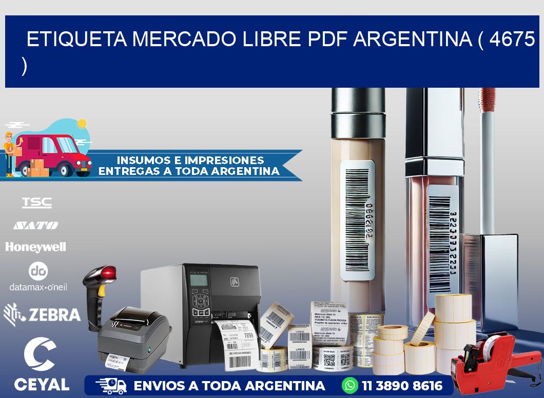 ETIQUETA MERCADO LIBRE PDF ARGENTINA ( 4675 )