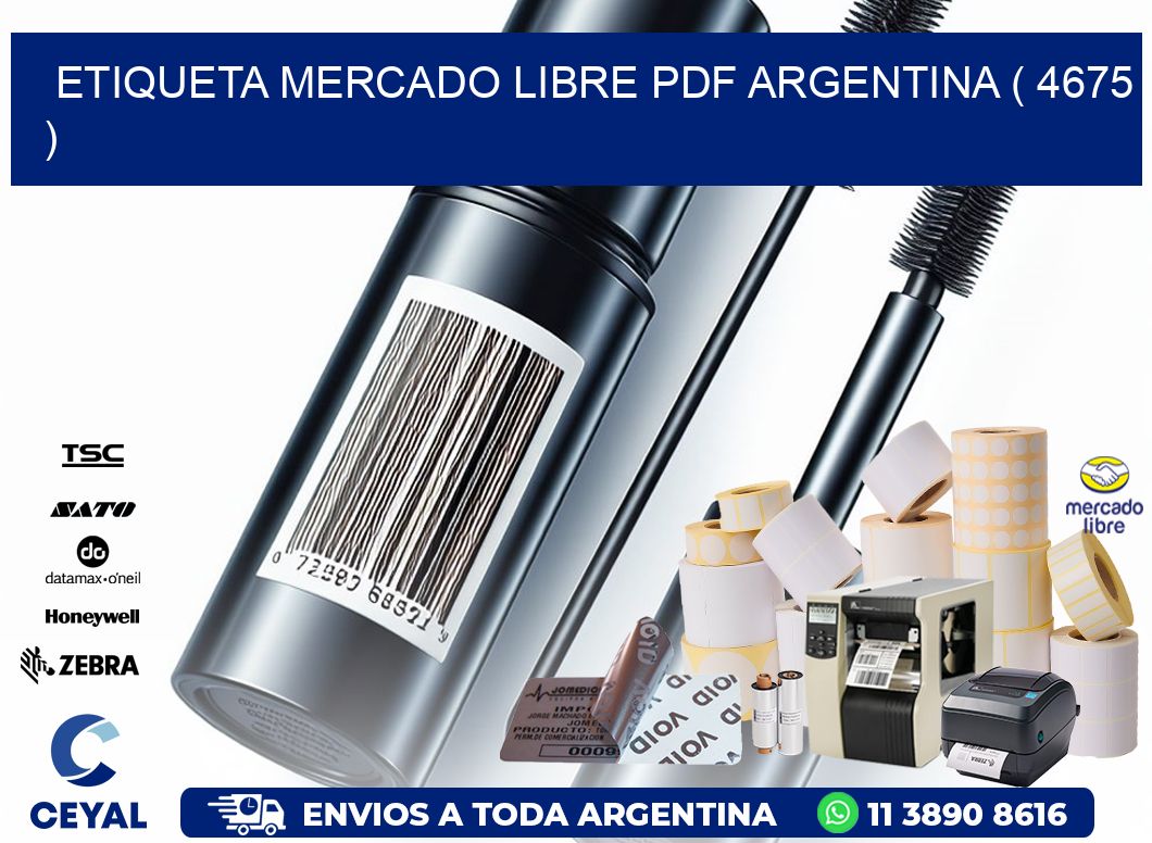 ETIQUETA MERCADO LIBRE PDF ARGENTINA ( 4675 )