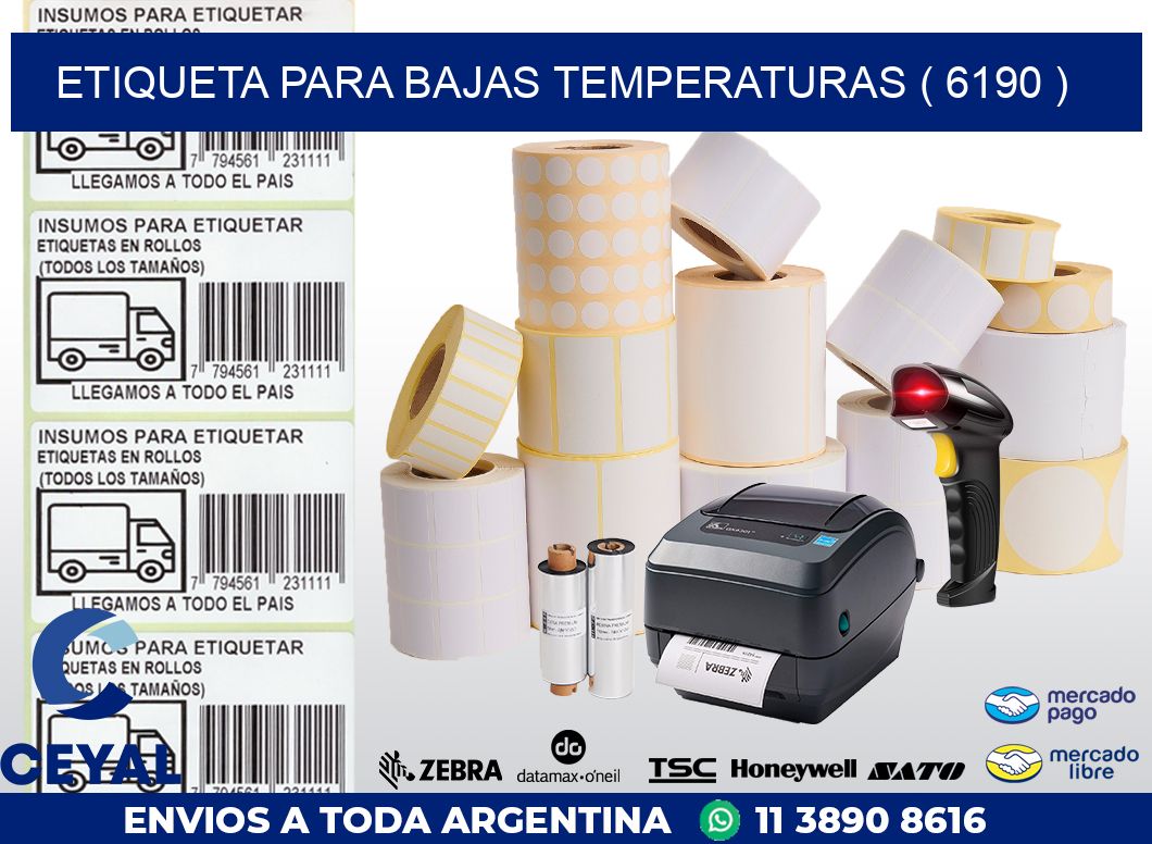 ETIQUETA PARA BAJAS TEMPERATURAS ( 6190 )