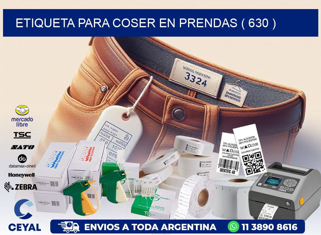 ETIQUETA PARA COSER EN PRENDAS ( 630 )