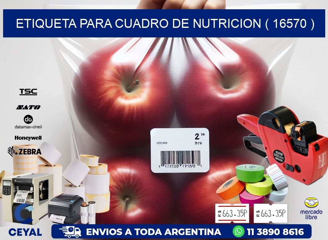 ETIQUETA PARA CUADRO DE NUTRICION ( 16570 )