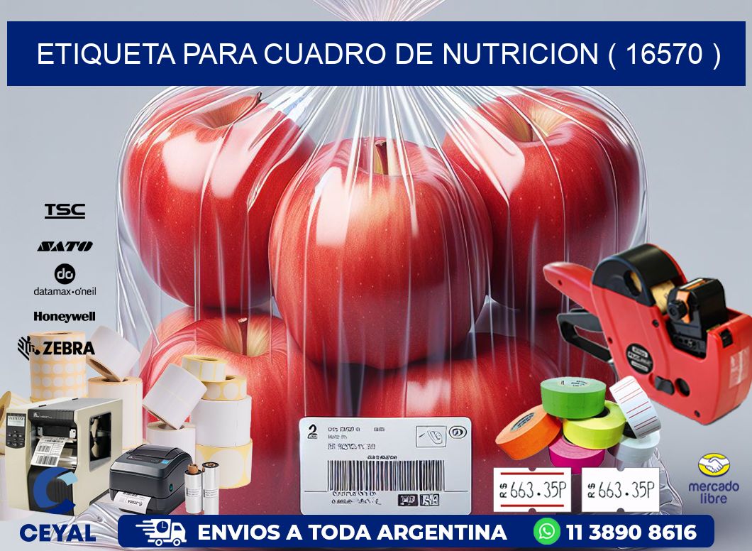 ETIQUETA PARA CUADRO DE NUTRICION ( 16570 )