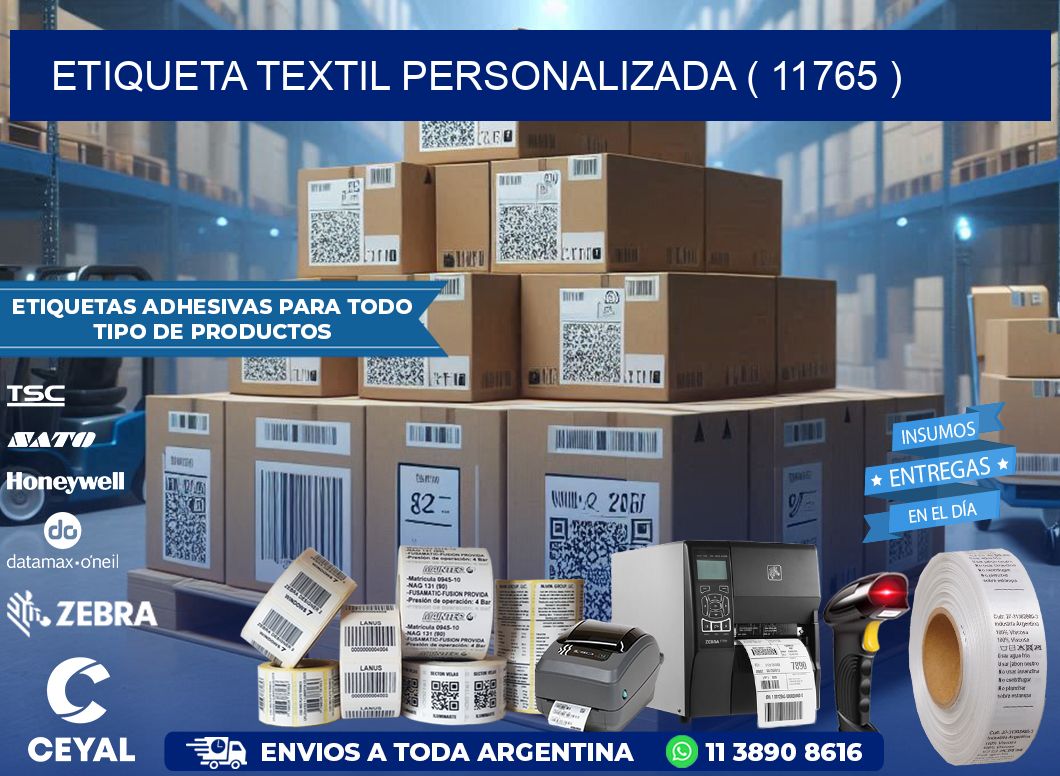 ETIQUETA TEXTIL PERSONALIZADA ( 11765 )