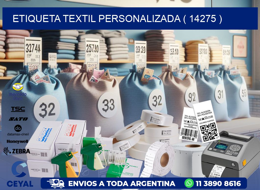 ETIQUETA TEXTIL PERSONALIZADA ( 14275 )