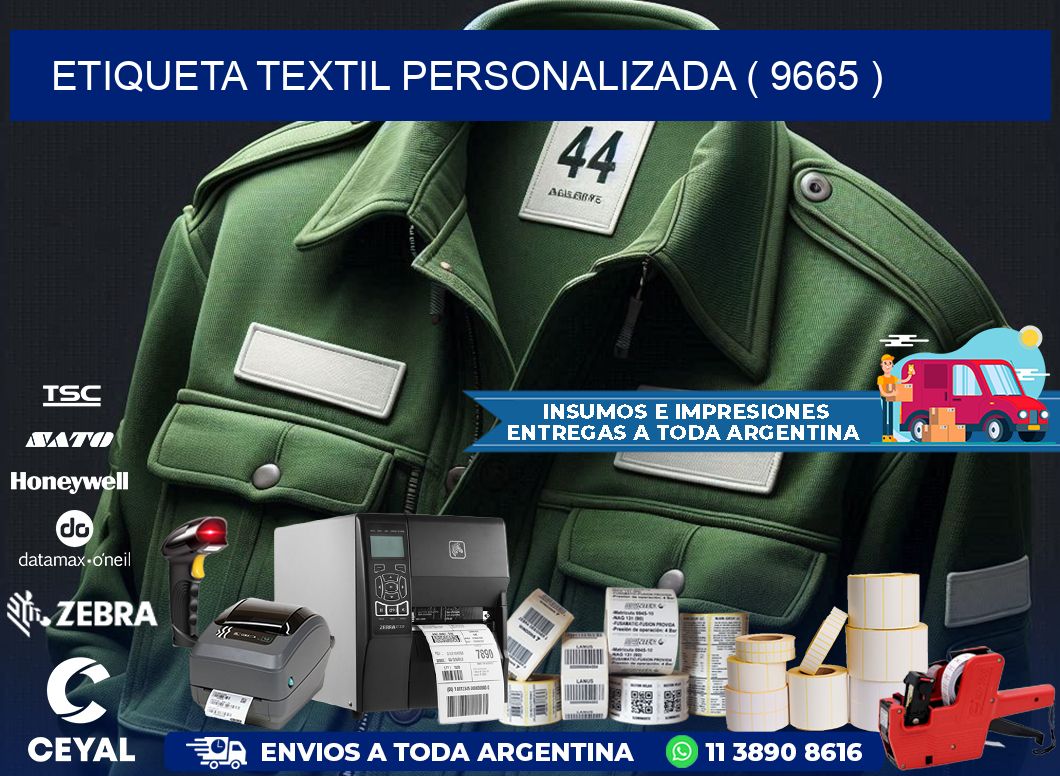 ETIQUETA TEXTIL PERSONALIZADA ( 9665 )