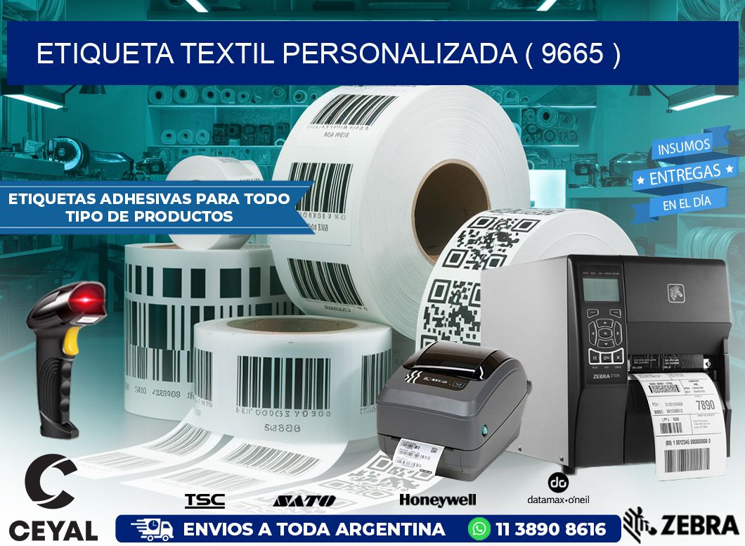 ETIQUETA TEXTIL PERSONALIZADA ( 9665 )