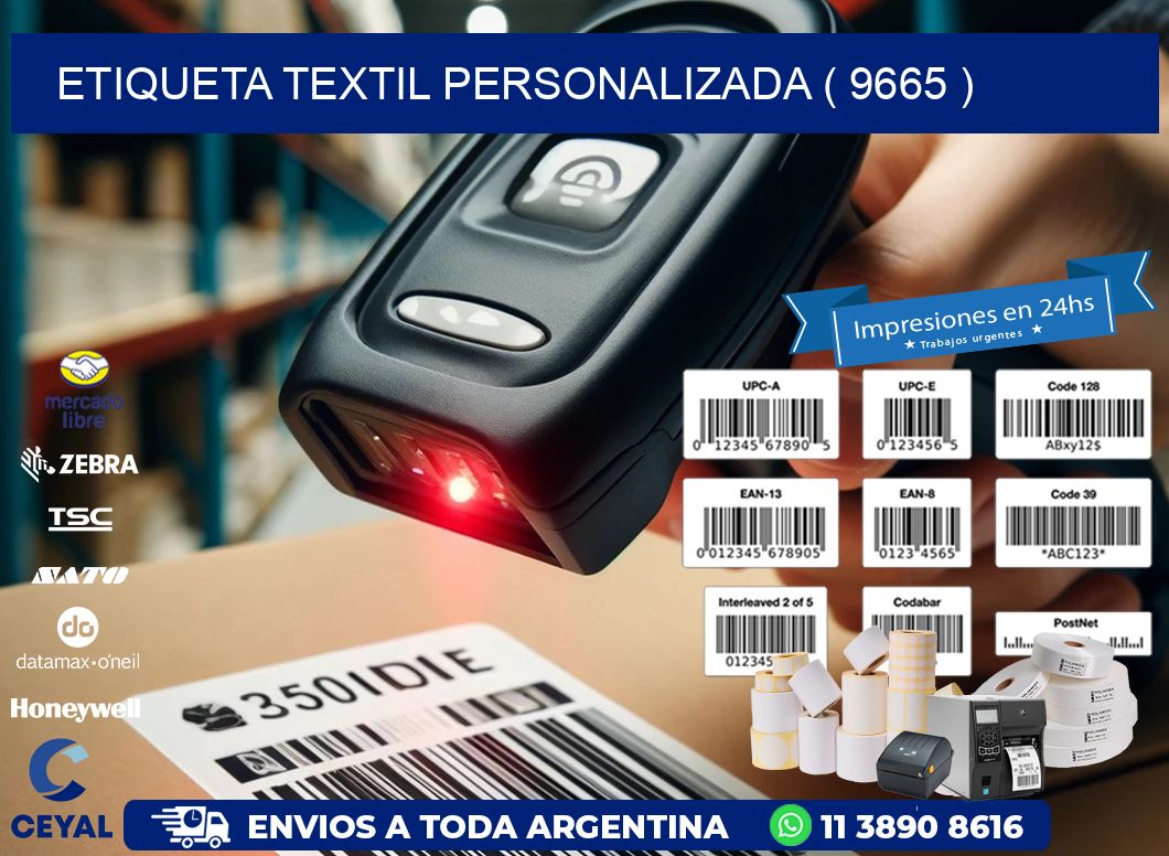 ETIQUETA TEXTIL PERSONALIZADA ( 9665 )