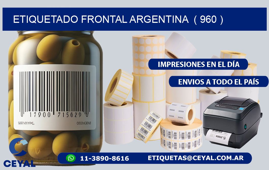 ETIQUETADO FRONTAL ARGENTINA  ( 960 )