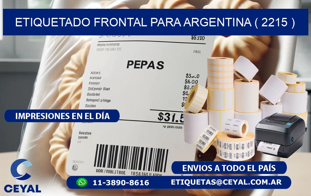 ETIQUETADO FRONTAL PARA ARGENTINA ( 2215 )