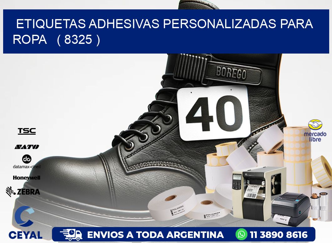 ETIQUETAS ADHESIVAS PERSONALIZADAS PARA ROPA   ( 8325 )