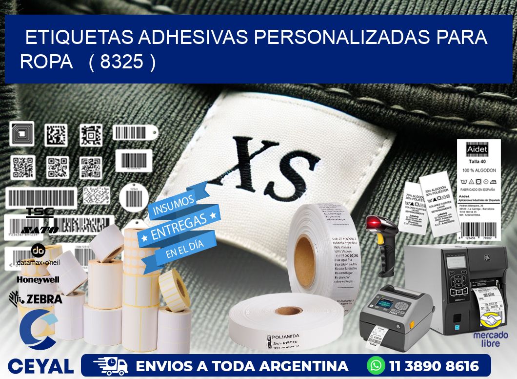 ETIQUETAS ADHESIVAS PERSONALIZADAS PARA ROPA   ( 8325 )