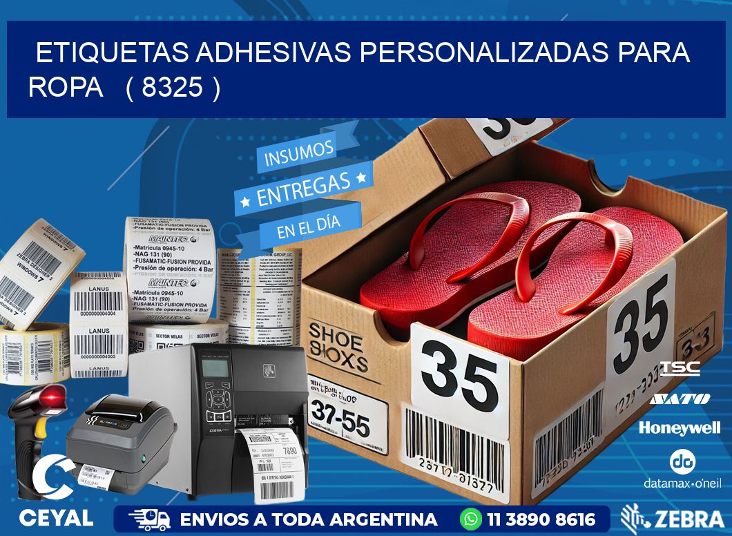 ETIQUETAS ADHESIVAS PERSONALIZADAS PARA ROPA   ( 8325 )