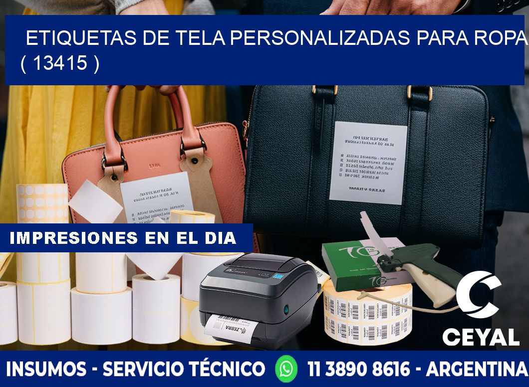 ETIQUETAS DE TELA PERSONALIZADAS PARA ROPA ( 13415 )