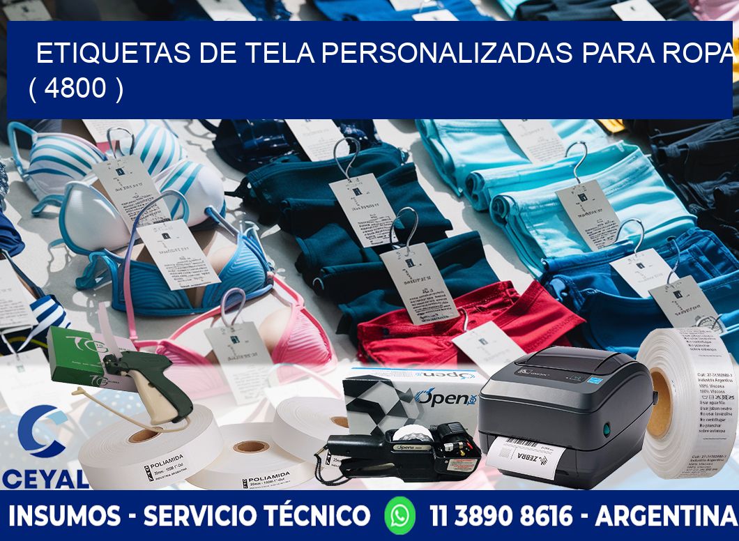 ETIQUETAS DE TELA PERSONALIZADAS PARA ROPA ( 4800 )